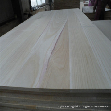 Массивная доска paulownia древесины для мебели